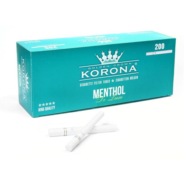 Zigarettenhülsen "Korona Deluxe Menthol" 200 Stk